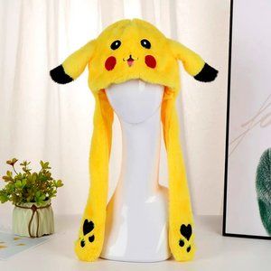 Pikachu Plush Hat w/ Moving Ears
